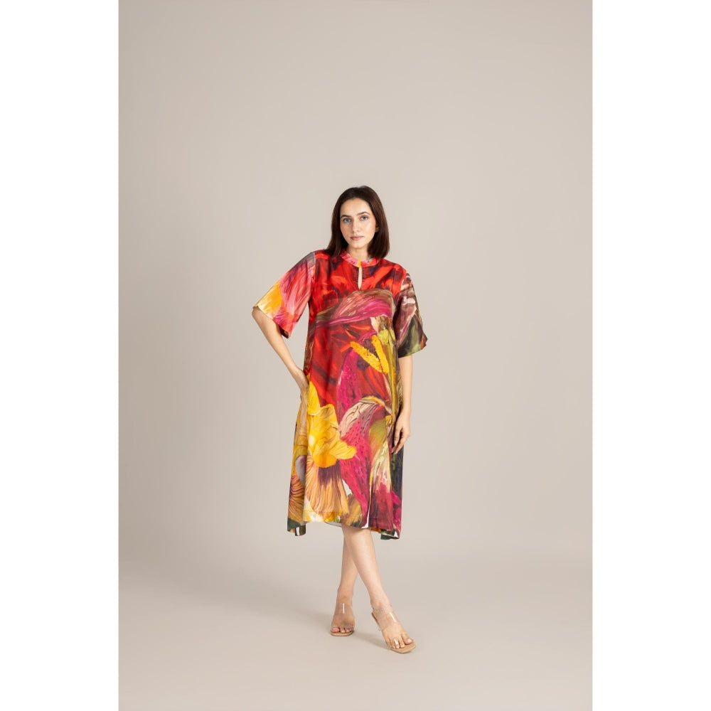 ETAR Red Scarlet Ember Dress