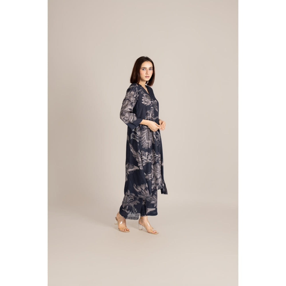 ETAR Black Mono Line Co-Ord Set