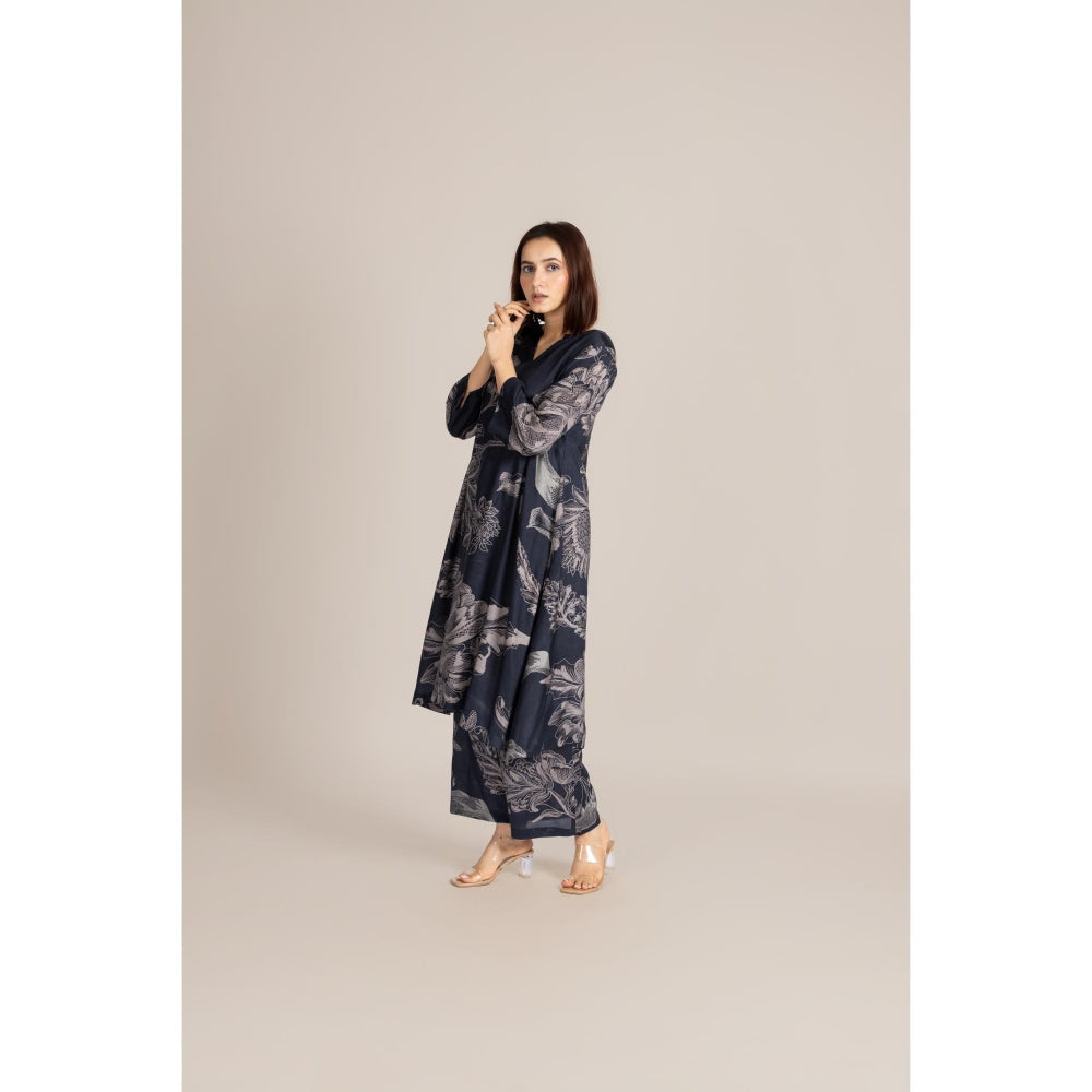ETAR Black Mono Line Co-Ord Set