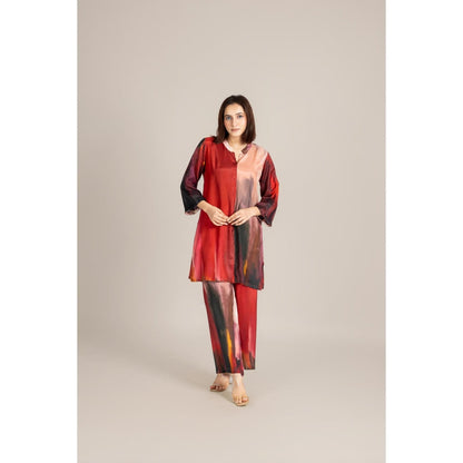 ETAR Red Twilight Co-Ord Set