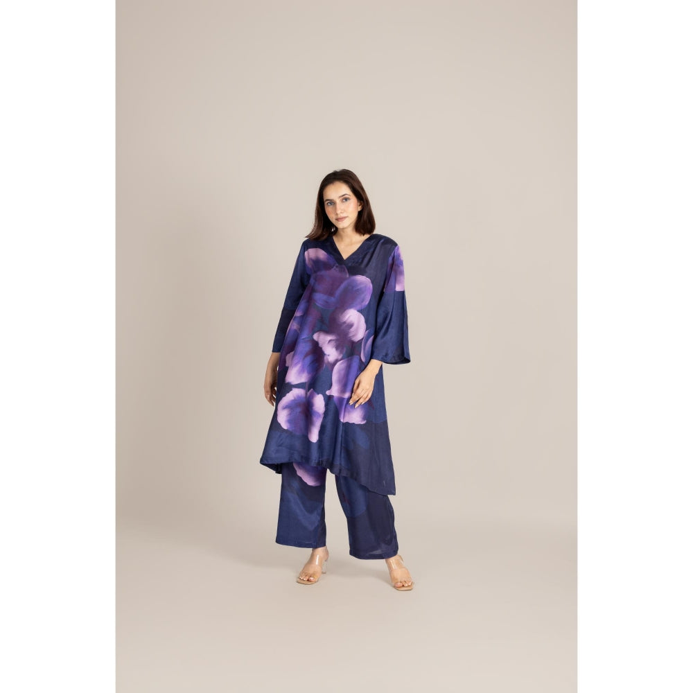 ETAR Navy Blue Dusk Co-Ord Set