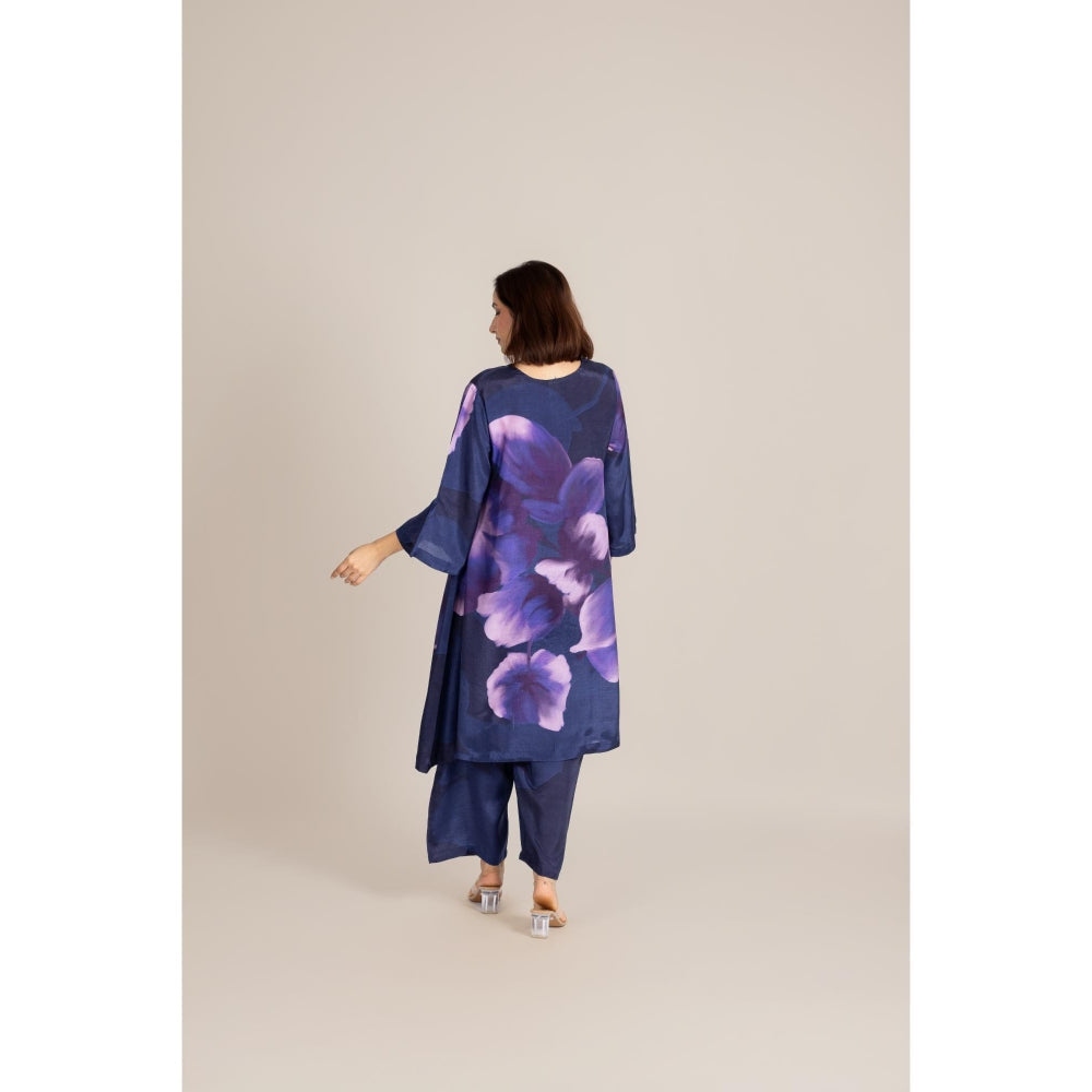 ETAR Navy Blue Dusk Co-Ord Set
