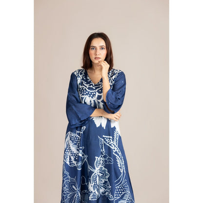 ETAR Blue Skyline Petal Co-Ord Set