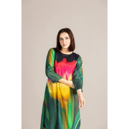 ETAR Green Painter Tulip Co-Ord Set