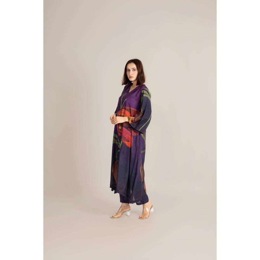 ETAR Purple Dusk Vine Co-Ord Set