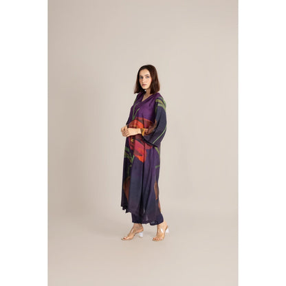 ETAR Purple Dusk Vine Co-Ord Set