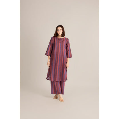 ETAR Multi-Colour Striped Line Co-Ord Set