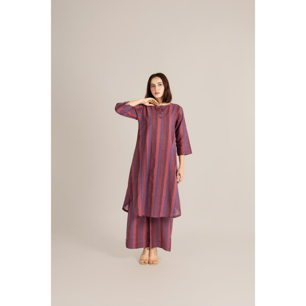 ETAR Multi-Colour Striped Line Co-Ord Set