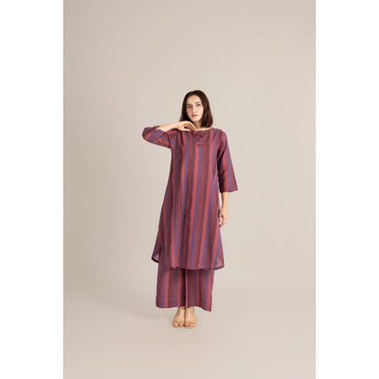 ETAR Multi-Colour Striped Line Co-Ord Set