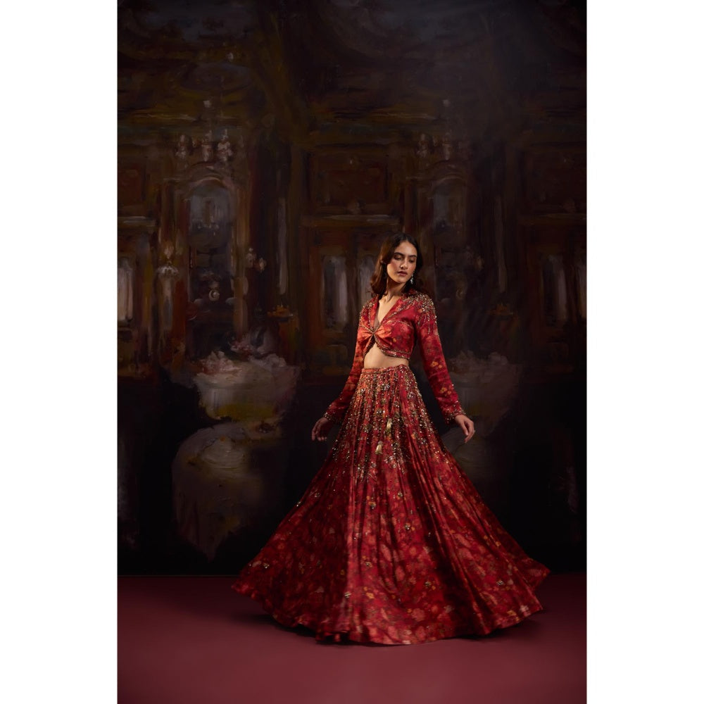 FALSA Ines Blouse With Lehenga