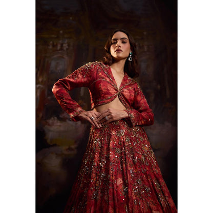 FALSA Ines Blouse With Lehenga