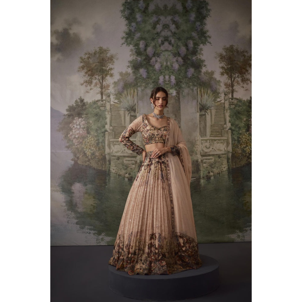 FALSA Zinnia Blouse with Lehenga & Dupatta