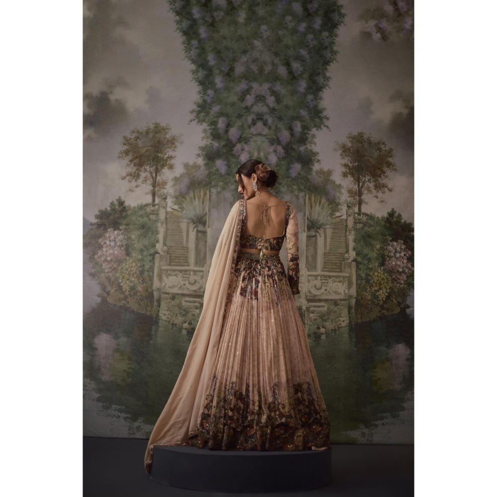 FALSA Zinnia Blouse with Lehenga & Dupatta