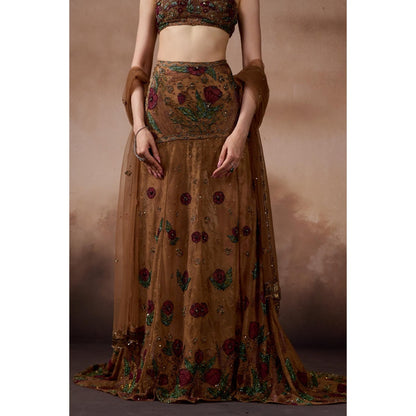 FALSA Lily Blouse with Lehenga & Dupatta