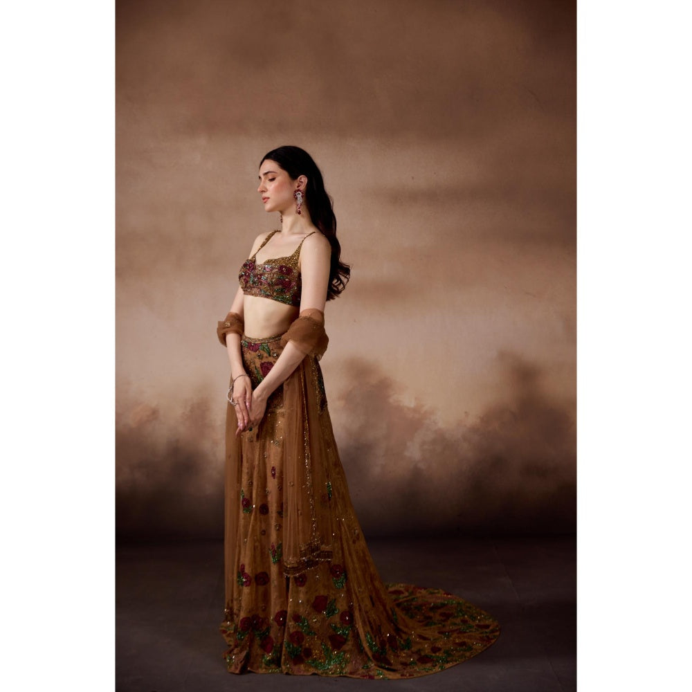 FALSA Lily Blouse with Lehenga & Dupatta