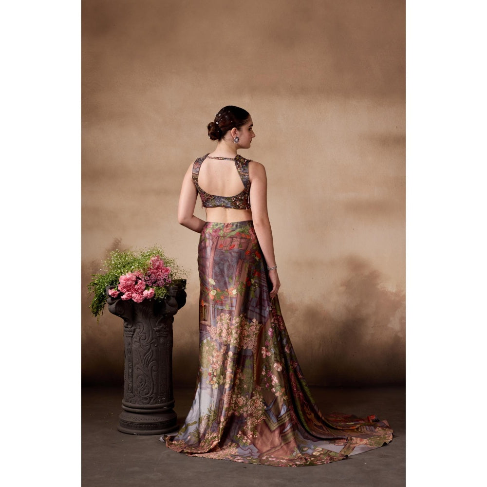 FALSA Daphne Blouse With Lehenga