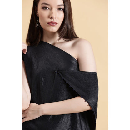Fawn 24 Black Sapphire Shift Midi Dress