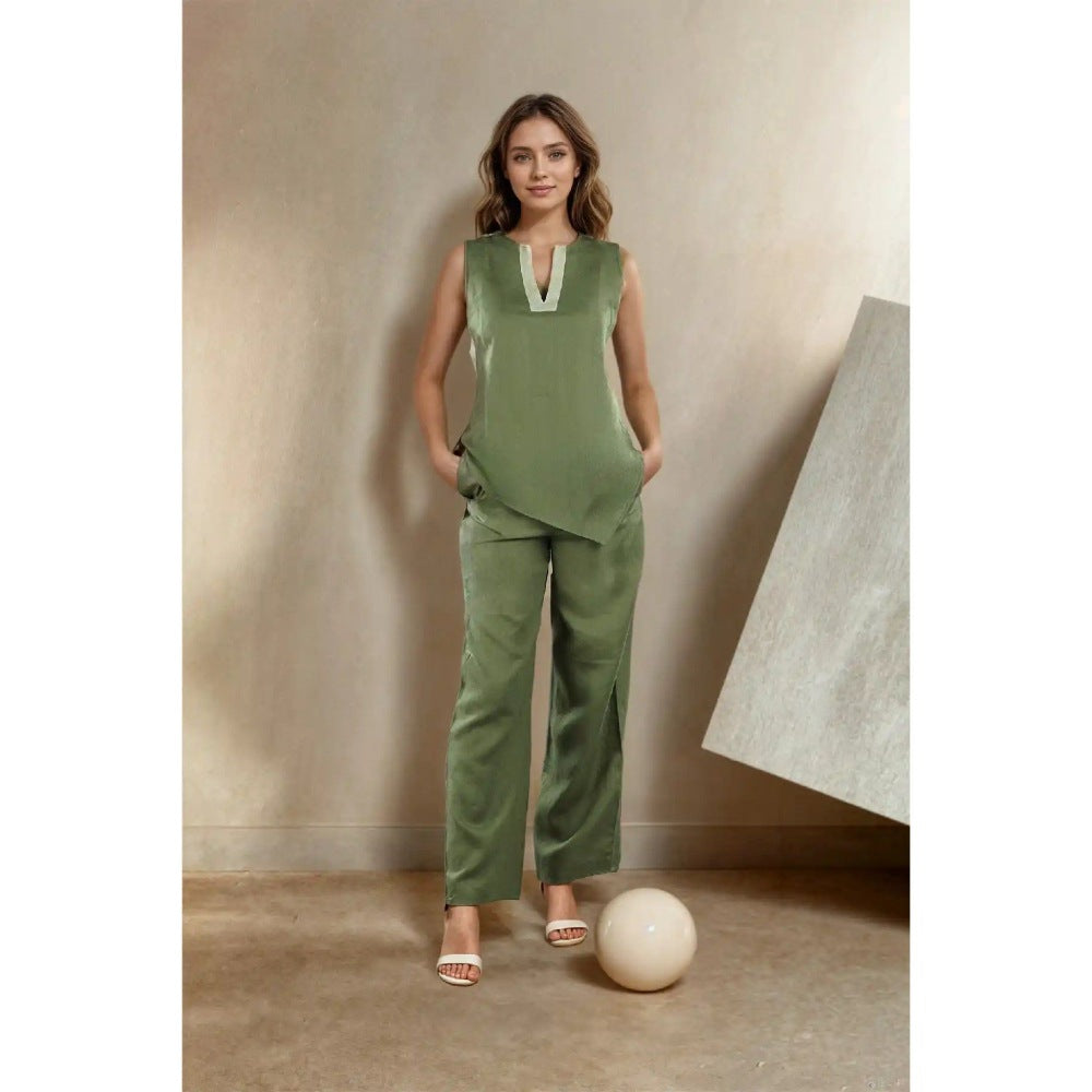 Fawn 24 Olive Angled Top