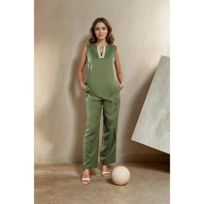 Fawn 24 Olive Angled Top