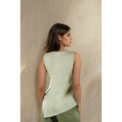 Fawn 24 Olive Angled Top