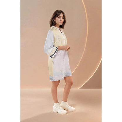Fawn 24 Multi-Colour Golden Skyline Ombre Dress