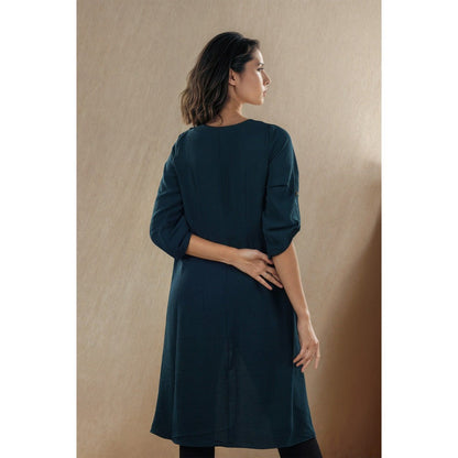 Fawn 24 Teal Peacock Angle Top