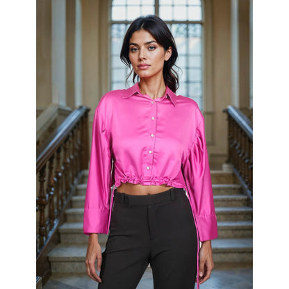 Fawn 24 Pink Cropped Shirt