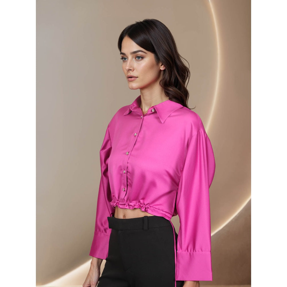 Fawn 24 Pink Cropped Shirt