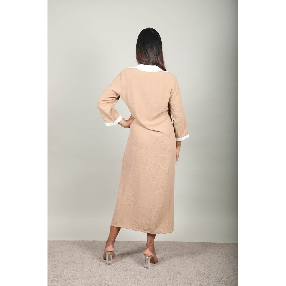 Fawn 24 Caramel Shirt Dress - Beige