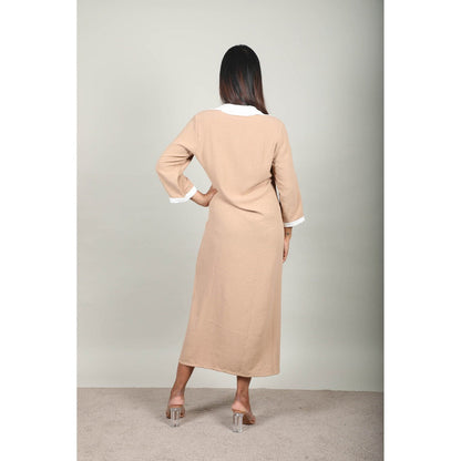 Fawn 24 Caramel Shirt Dress - Beige