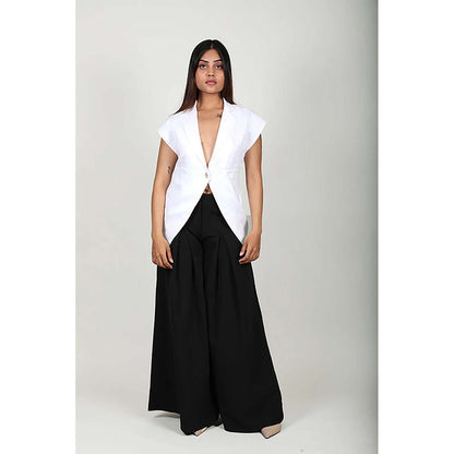 Fawn 24 White Linen Blazer