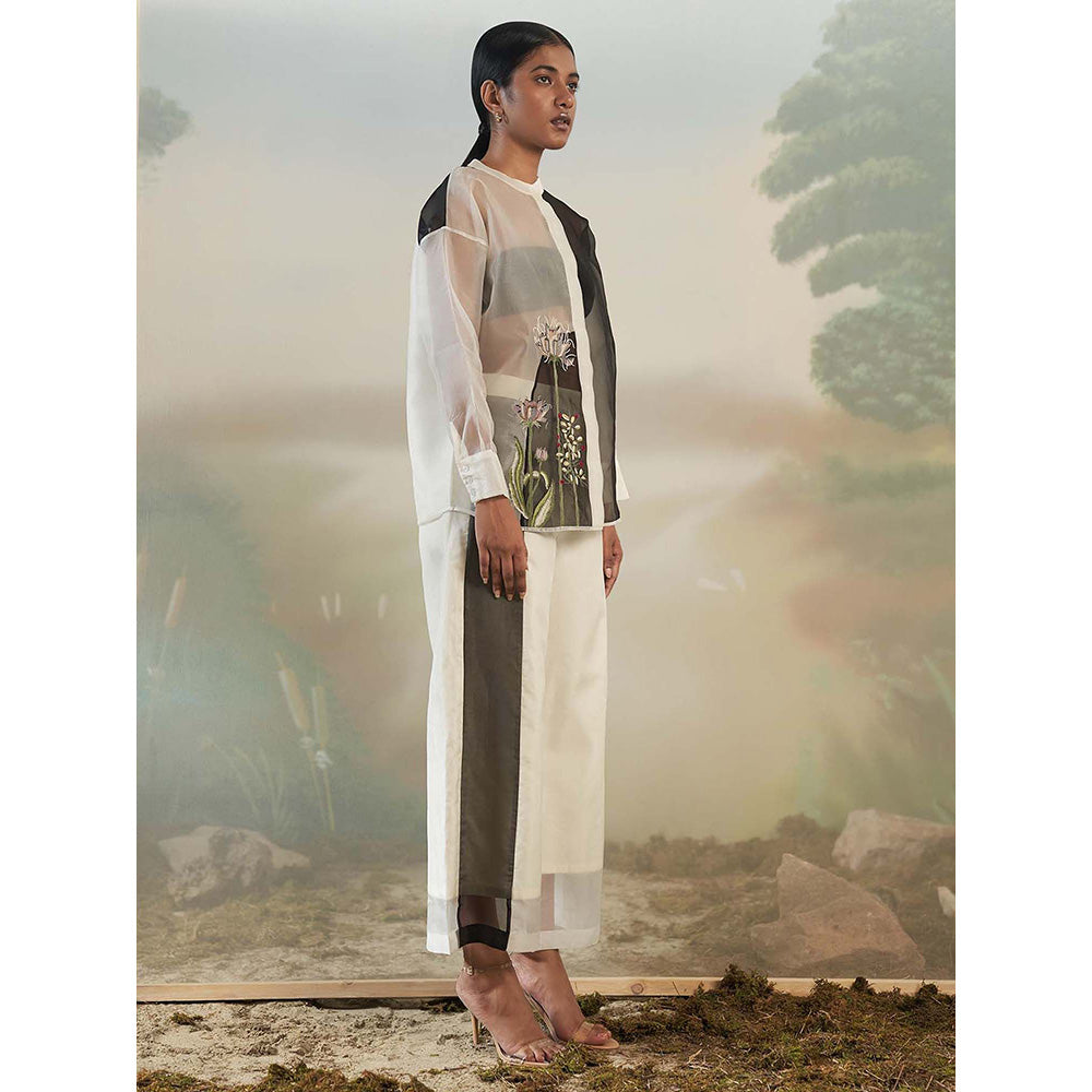 FEBo6 Moon Flower White Co-Ord (Set of 2)