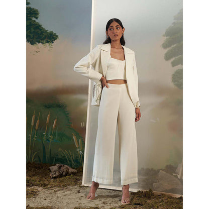 FEBo6 Straight Fit Ivory Pant
