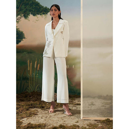 FEBo6 Straight Fit Ivory Pant