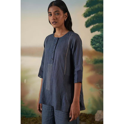 FEBo6 Cedar Navy Blue Top