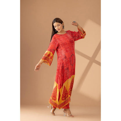 Finethreads by Hina & Nikhat The Vibrant Effortless Style Kurta and Palazzo (Set of 2)