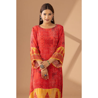 Finethreads by Hina & Nikhat The Vibrant Effortless Style Kurta and Palazzo (Set of 2)