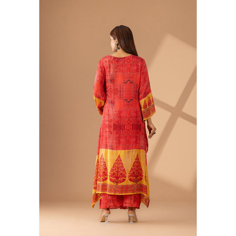 Finethreads by Hina & Nikhat The Vibrant Effortless Style Kurta and Palazzo (Set of 2)