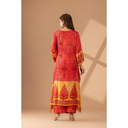 Finethreads by Hina & Nikhat The Vibrant Effortless Style Kurta and Palazzo (Set of 2)