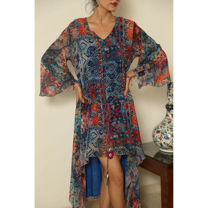 Finethreads by Hina & Nikhat Blue Sapphire Dress