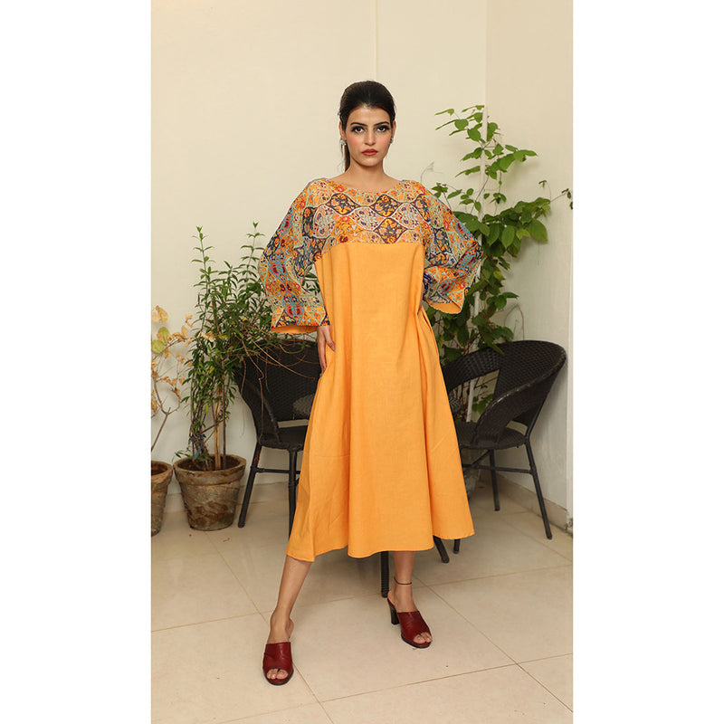 Finethreads by Hina & Nikhat Yellow Jade Dress