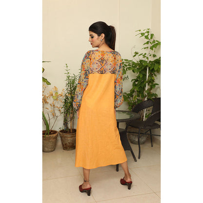 Finethreads by Hina & Nikhat Yellow Jade Dress
