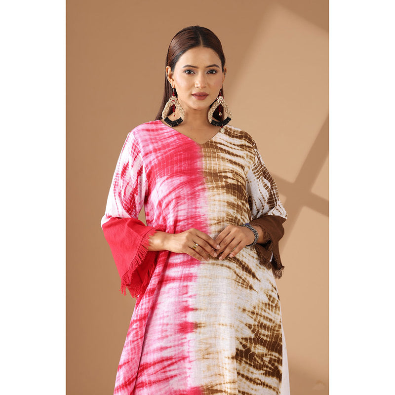 Finethreads by Hina & Nikhat Brown Coastal Breeze Dress