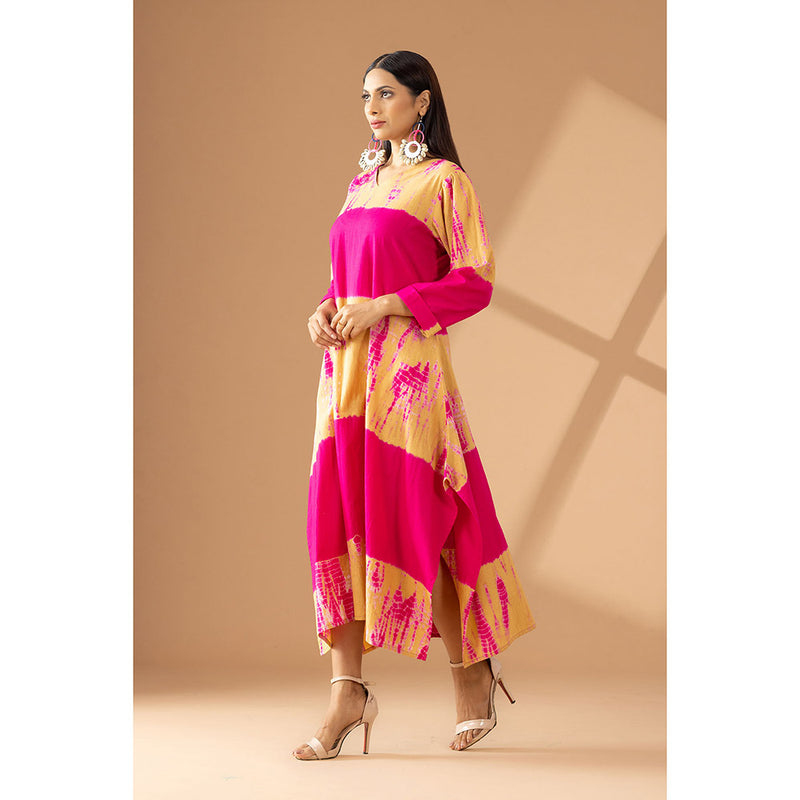 Finethreads by Hina & Nikhat Pink Echoes Of Tradition Dress