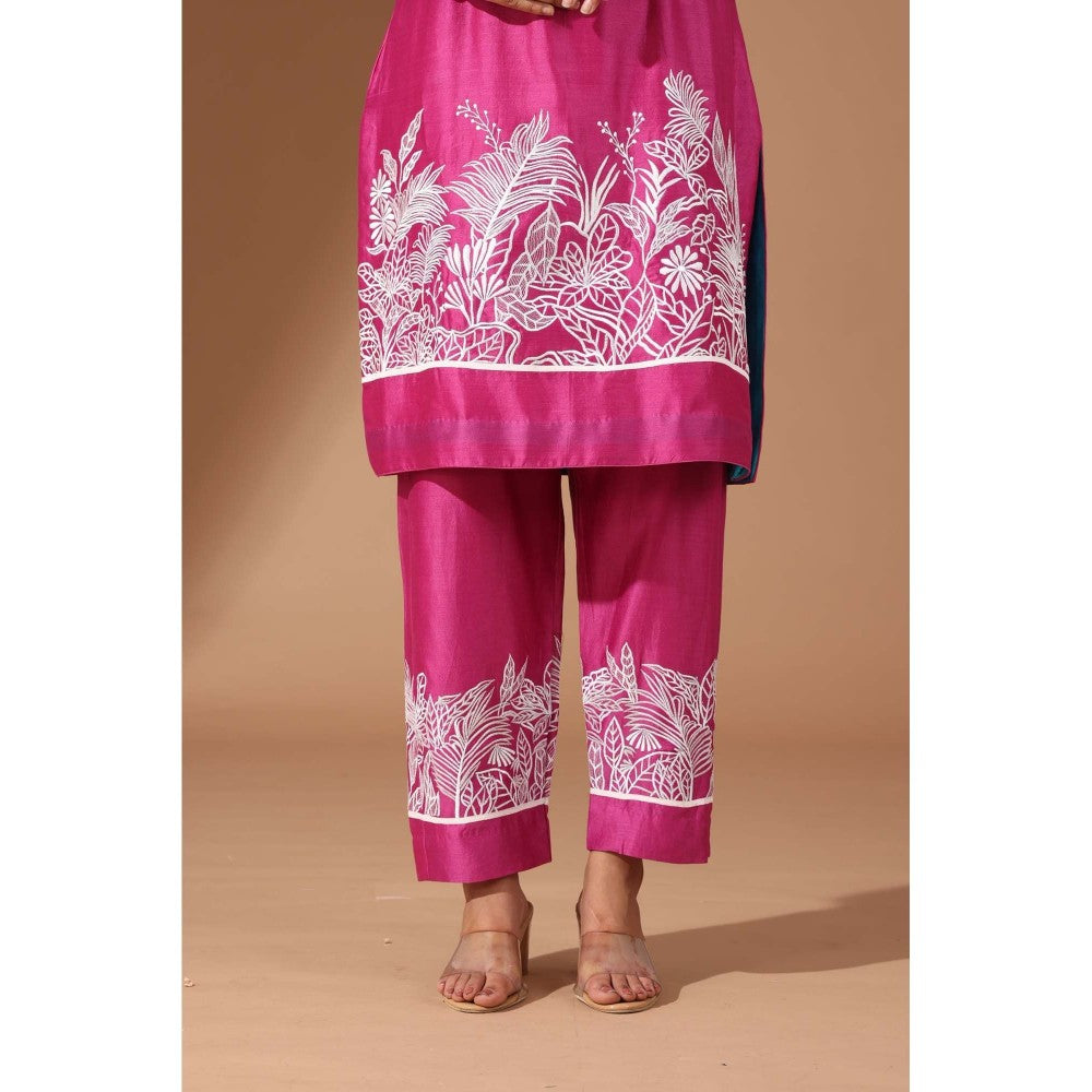 Finethreads by Hina & Nikhat Pink Palm Grove Co-Ord Set
