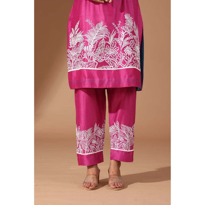 Finethreads by Hina & Nikhat Pink Palm Grove Co-Ord Set