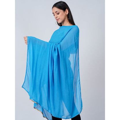 First Resort by Ramola Bachchan Blue Dupatta