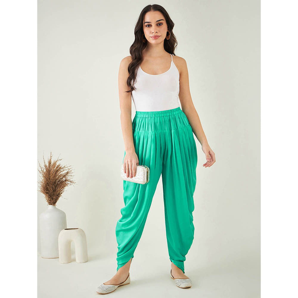 First Resort by Ramola Bachchan Turquoise Dhoti Pant