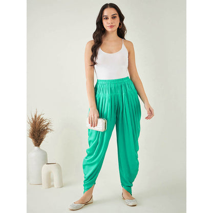 First Resort by Ramola Bachchan Turquoise Dhoti Pant
