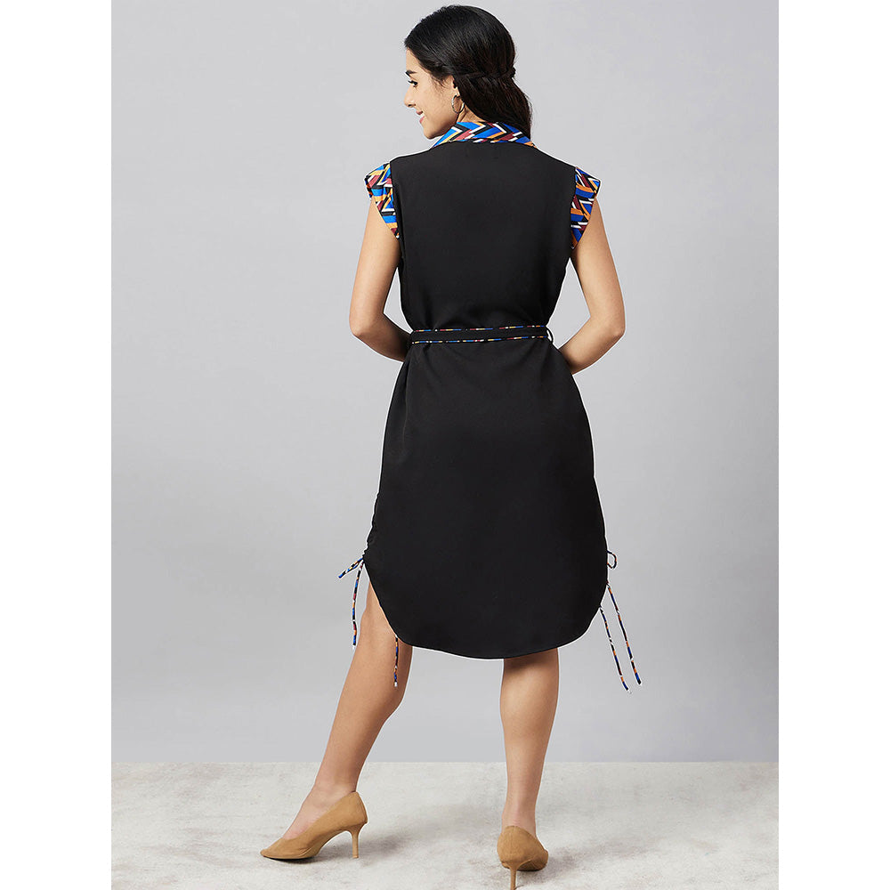 First Resort by Ramola Bachchan Print Shirt Dress with Belt (Set of 2)